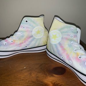 Brand new with box tie-dye converse high tops